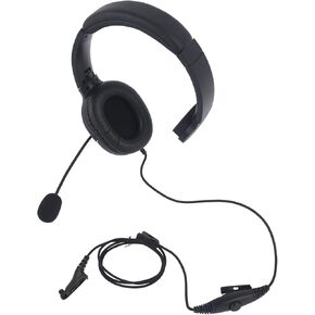 Over The Ear Headset Single Ear Headphone with PTT Mic Earpiece for Motorola APX900 APX1000 APX4000 APX6000 APX7000 APX8000 XPR6100 XPR6350 XPR6550 XPR7350e XPR7550 XPR7550e XPR7580 Radios