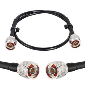N Cable, LMR240 Equivalent Coaxial Cable 10ft,Ultra Low Loss N Male Cable 50ohm,KMR240 N Male to N Male Connector Jumper Cables for Antenna,WiFi Router,Signal Booster, Amplifier