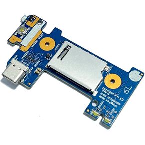 SD USB-C Type-C Power Button Board Without Cable Replacement for HP Pavilion 14-CF 14-DF 14-DK 14S-CF 14S-CR 14-CR 14-DP 14-CM 14-CK 14-CF TPN-I130 6050A2979701 L24483-001