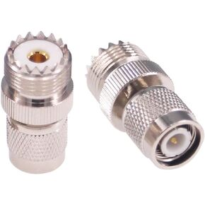 2pcs TNC Male to UHF Female RF Coaxial Coax Adapter TNC to UHF Connector(F143-2)