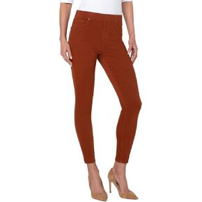 Liverpool Chloe Pull-On Ankle Skinny in Cognac