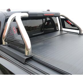 SYHVU Universal Truck Bed Roll Bar,Adjustable Bed Rack Stainless Steel Sport Roll Bar for Pickup,Compatible for Dodge Ram/Silverado/GMC Sierra/Ford F-150/F-250/F-350/Nissan Titan