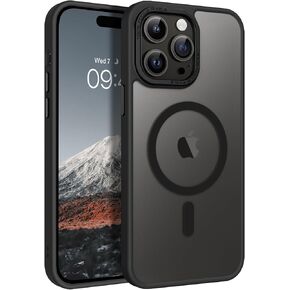 Telaso for iPhone 14 Pro Max Case, iPhone 14 Pro Max Phone Case Compatible with Magsafe Translucent Matte Anti-Scratch Military Grade Protective Magnetic iPhone 14 Pro Max Case for Men, Deep Green