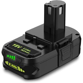BatPower 2 Pack P190 18 Volt 4.0Ah Compact Battery for Ryobi 18V Battery 3.0Ah 2.0Ah 1.5Ah P190 P191 PBP003 PBP006 P189 PBP002 Compatible with Ryobi 18 Volt ONE+ Battery 2Ah 36Wh 1.5Ah 27Wh 3Ah 54Wh
