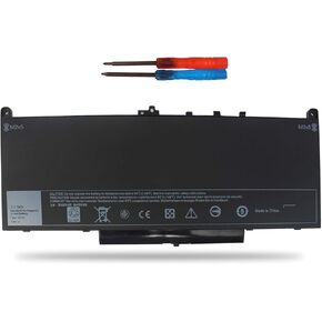 E7470 Battery E7270 Battery J60J5 Battery for Dell Latitude E7470 E7270 7470 7270 Laptop, Type 1W2Y2 242WD GG4FM WYWJ2 0MC34Y MC34Y R1V85 451-BBSX 451-BBSY 451-BBSU - 55WH 7.6V