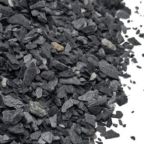 Natural Black Slate (Dark Grey) - 1/8 to 1/4 inch Stone Gravel | Perfect for Crafts, Basing Models, Wargaming, Bonsai, Miniature or Fairy Gardens, and Aquariums (1lb)