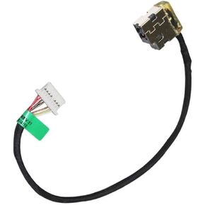 AC DC Power Jack Socket Cable Harness for HP Pavilion 15-AB 15-AB010NR 15-AB020NR 15-AB023CL 15-AB027CL 15-AB053NR 15-AB057NR 15-AB063CL 15-AB065US 15-AB071NR 15-AB100 15-AB110NR 15-AB121DX