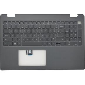 Replacement Upper Case Palmrest for Dell Latitude 15 3540 E3540 Series Laptop Top Cover Backlit Keyboard Assembly DVR0W 0DVR0W Gray