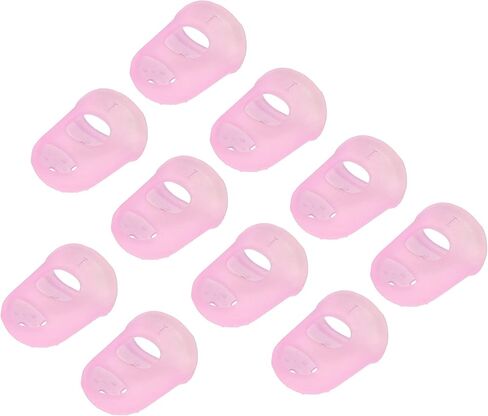 YOKIVE 10 Pcs Fingertip Protector Silicone Fingertip Covers | Protect Fingers, Great for Playing Guitar, Sewing, Cutting (Dark Blue, 29mm/1.15-inch) in Saudi Arabia