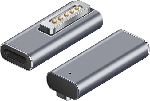 Magnetic T-Tip USB C Adapter Compatible with Magnetic 2 MacBook Pro Air, Type-C PD Power Fast Charging Adapter Replacement for MacBook Power Supply,MacBook Pro Works with 100W in Saudi Arabia