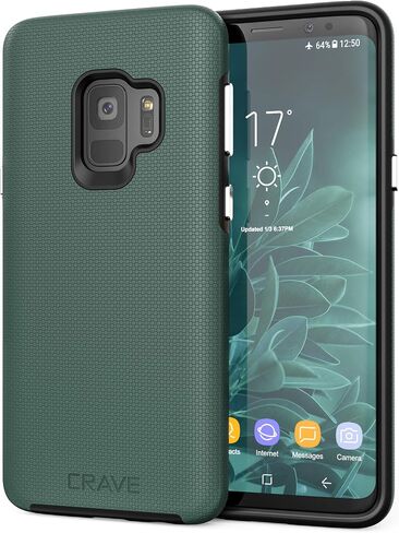 Crave Dual Guard Galaxy S9 Case - Shockproof, Dual Layer Protection for Samsung S9 - Forest Green in Kuwait