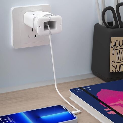 Silicone Charger Protector Compatible with Most Mobile Phone Cord Winder Line Protector in Saudi Arabia