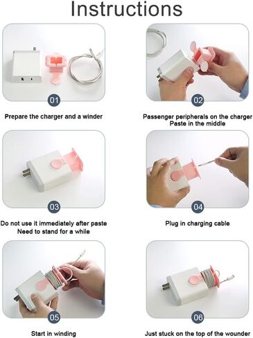 Silicone Charger Protector Compatible with Most Mobile Phone Cord Winder Line Protector in Saudi Arabia