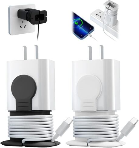Silicone Charger Protector Compatible with Most Mobile Phone Cord Winder Line Protector in Saudi Arabia