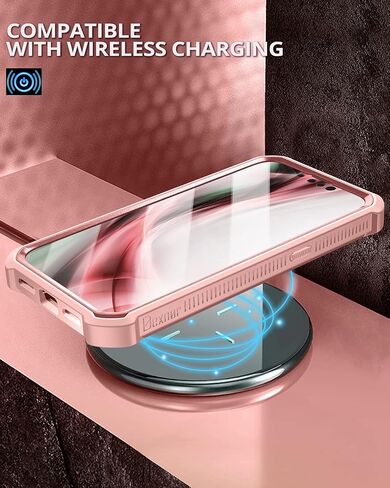 Dexnor for iPhone 14 Case for iPhone 13 Case 6.1 inch, [Built in Screen Protector and Kickstand] Heavy Duty Military Grade Protection Shockproof Protective Cover for iPhone 13/iPhone 14, Black in Saudi Arabia