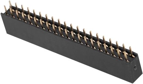 2.54mm 2 x 20Pin Female Socket Pin Header 20P Straight Dual Row Header Kit PCB Female Header Pin Header Connector, Pack of 30 in Saudi Arabia