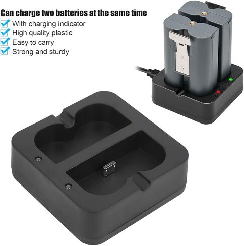 Ring Battery Charger Dual Port Charger for Video Doorbell Plastic Charger for Doorbell Batteries with 2 Charging Port for Ring Spotlight Cam Battery, Ring Video & Ring Stick Up in Saudi Arabia