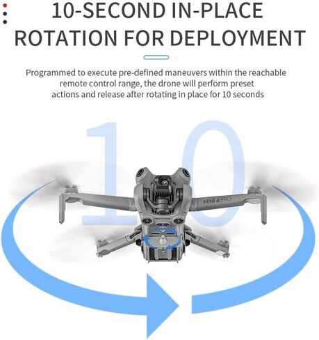 قطارة الحمولة BTG Mini 4 Pro Drone Airdrop متوافقة مع DJI Mini 4 Pro Drone إطلاق الحمولة النافعة قطارة الحمولة الصافية جهاز نقل تسليم مقترحات الزفاف in Saudi Arabia