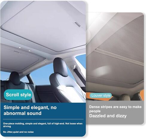 Upgraded Sunshade for Tesla Model 3/Y Windshield, Reinforced Metal Frame Advanced UV Protection Fabric, Full-Size Foldable Front Sun Shade, Professional Accessories to Protect Interier & Keep Cooling in Saudi Arabia