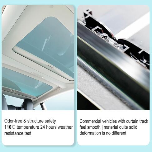 Upgraded Sunshade for Tesla Model 3/Y Windshield, Reinforced Metal Frame Advanced UV Protection Fabric, Full-Size Foldable Front Sun Shade, Professional Accessories to Protect Interier & Keep Cooling in Saudi Arabia