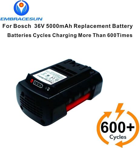 6000mAh Battery Case BOS36 Li-ion Battery 36V Replacement for Bosh 36V Battery BAT810 BAT836 BAT840 D-70771 2607336003 2607336004 2607336107 2607336108 2607336173 in Saudi Arabia