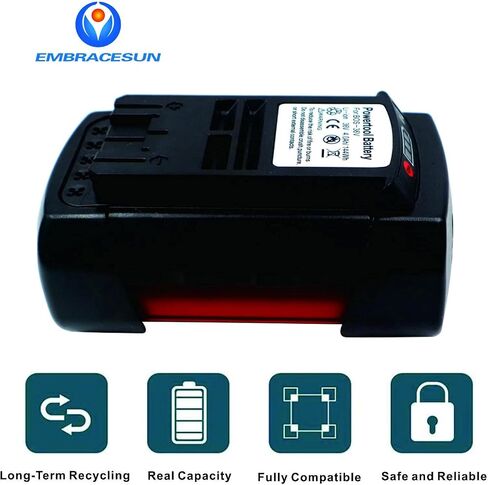 6000mAh Battery Case BOS36 Li-ion Battery 36V Replacement for Bosh 36V Battery BAT810 BAT836 BAT840 D-70771 2607336003 2607336004 2607336107 2607336108 2607336173 in Saudi Arabia