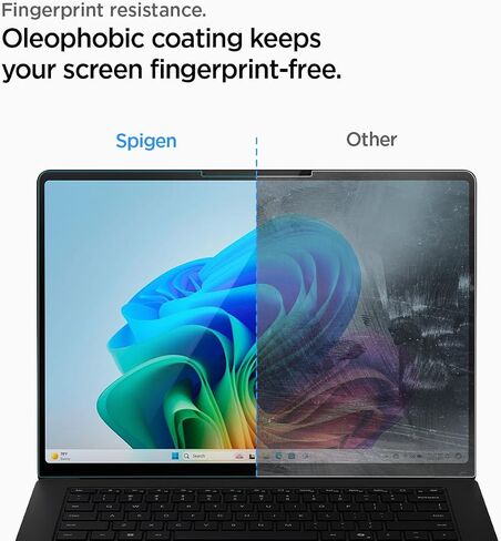 Spigen Tempered Glass Screen Protector [GlasTR Slim] Designed for New Surface Laptop 15 inch [9H Hardness] in Saudi Arabia