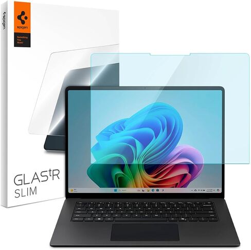Spigen Tempered Glass Screen Protector [GlasTR Slim] Designed for New Surface Laptop 15 inch [9H Hardness] in Saudi Arabia