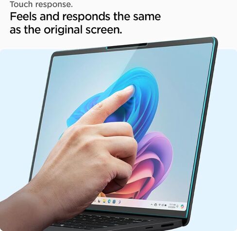 Spigen Tempered Glass Screen Protector [GlasTR Slim] Designed for New Surface Laptop 15 inch [9H Hardness] in Saudi Arabia