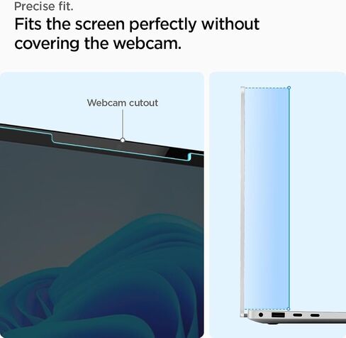 Spigen Tempered Glass Screen Protector [GlasTR Slim] Designed for New Surface Laptop 15 inch [9H Hardness] in Saudi Arabia