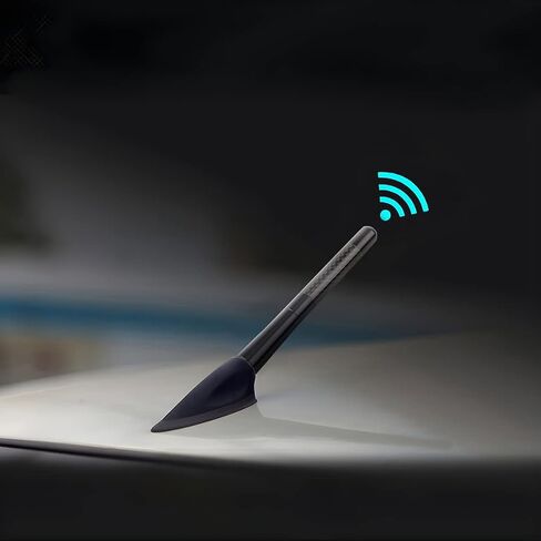 صاري هوائي السيارة العالمي، هوائي راديو AM/FM قصير من ألياف الكربون والألومنيوم، ملحقات السيارات مع براغي، متوافق مع شاحنة الشاحنات ومعظم موديلات السيارات مع هوائي قابل للإزالة (8 سم) in Saudi Arabia