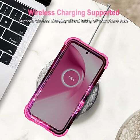 Miqala for Galaxy A16 5G Case,Glow in The Dark Three Layer Heavy Duty Shockproof Full Protection Hard Plastic Bumper+Soft Silicone Protective Case for Samsung Galaxy A16 5G 6.7 inch,Purple in Kuwait