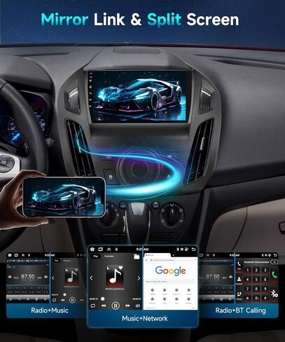 2G 64G Car Radio for Ford Transit 2014 2015 Stereo with Wireless Carplay Android Auto 9 inch 1080P HD Touchscreen Canbus Bluetooth FM/RDS GPS HiFi WiFi Mirror Link Backup Camera External MIC in Saudi Arabia