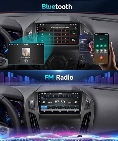 2G 64G Car Radio for Ford Transit 2014 2015 Stereo with Wireless Carplay Android Auto 9 inch 1080P HD Touchscreen Canbus Bluetooth FM/RDS GPS HiFi WiFi Mirror Link Backup Camera External MIC in Saudi Arabia