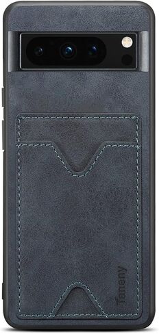 مصممة لجراب Google Pixel 8 Pro، حافظة محفظة جلدية نحيفة للحماية من السقوط مع حامل فتحة للبطاقات، غطاء هاتف واقٍ مضاد للصدمات لهاتف Google Pixel 8 Pro (رمادي) in Kuwait