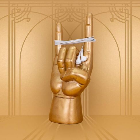 المحظوظون | حامل سماعة الرأس روك أون | حامل سماعة الرأس الذهبي وشماعة سماعة الرأس | ملحقات الألعاب وديكور غرفة الألعاب | منظم سلك إدارة الكابلات | هدايا موسيقى الروك الكلاسيكية | ملحقات مكتب المكتب in Saudi Arabia