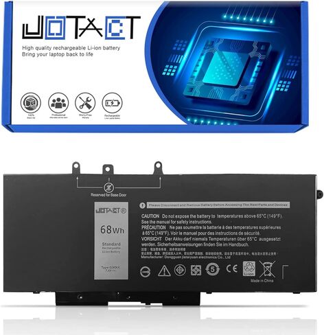 GJKNX Laptop Battery Compatible with Dell Latitude 5480 5580 5280 5590 5490 E5480 E5580 E5490 E5590 Precision 15 3520 3530 Series GD1JP 0GD1JP DY9NT 0DY9NT 5YHR4 451-BBZG （7.6V 68Wh/8500mAh） in Saudi Arabia