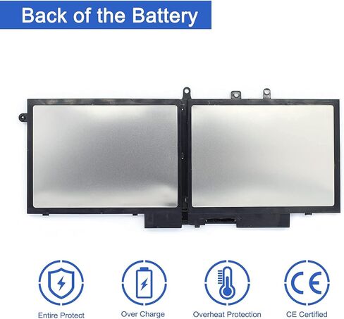 GJKNX Laptop Battery Compatible with Dell Latitude 5480 5580 5280 5590 5490 E5480 E5580 E5490 E5590 Precision 15 3520 3530 Series GD1JP 0GD1JP DY9NT 0DY9NT 5YHR4 451-BBZG （7.6V 68Wh/8500mAh） in Saudi Arabia