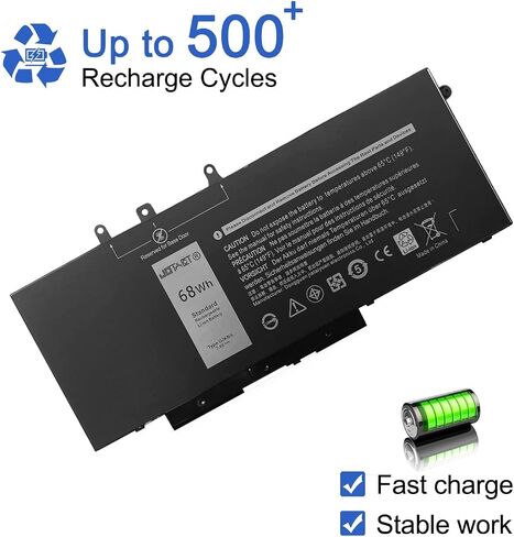 GJKNX Laptop Battery Compatible with Dell Latitude 5480 5580 5280 5590 5490 E5480 E5580 E5490 E5590 Precision 15 3520 3530 Series GD1JP 0GD1JP DY9NT 0DY9NT 5YHR4 451-BBZG （7.6V 68Wh/8500mAh） in Saudi Arabia