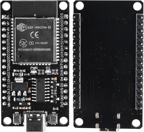 مجموعتان من لوحة تطوير ESP32 من النوع C USB ESP-WROOM-32 ESP-32S CH340C WiFi + بلوتوث طاقة منخفضة للغاية ثنائي النواة ESP32-DevKitC-32 ESP-WROOM-32 مع لوحة توسيع لـ Arduino in Kuwait