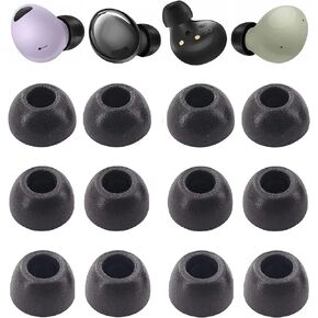 JNSA Compatible with Galaxy Buds 2 Pro Memory Foam Ear Tips 6 Pairs, Comfortable Noise-Canceling L M S 3 Size 12PCS Foam Tip Replacement for Galaxy Buds 2 Pro/Galaxy Buds 2, Black (BSB6PB) in Kuwait