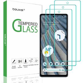 beukei (3 Pack) Compatible for Google Pixel 7a 5G / Google Pixel 7a Screen Protector Tempered Glass,Touch Sensitive,Case Friendly, 9H Hardness