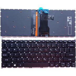 Laptop Replacement US Layout with Backlight Keyboard for Acer Spin SP513 51 52 53 SP513-52N SF114-32 NKI1313048 ACM16P 16M23LHC02