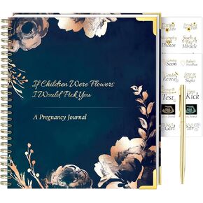 Pregnancy Journal with Beautiful Gold Pen,write memories of your pregnancy journey with your beautiful Gold Pen in your very own Baby Book, Baby Book Keepsake, Pregnancy Journal.