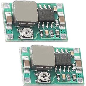 2pcs Mini 360 3A DC Voltage Step Down Power Converter Non-Isolated Supply Buck Module 4.75V-23V to 1V-17V fit Flight Control Car Mini Airplane
