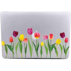 13 pcs Tulip Flowers Stickers for Laptop, Colorful Plants Vinyl Decals - Cute Artsy Eco Flower Vinyl Decals for Computer, Scrapbook, Luggage