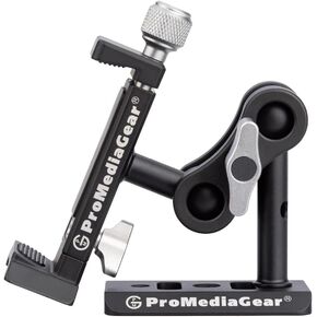 ProMediaGear TR03 Smartphone clamp with Arca Type Base and Dual Joint articulating arm.