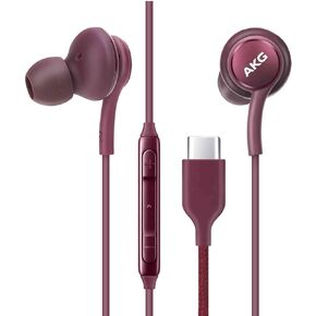 UrbanX OEM 2021 Stereo Headphones for Samsung Galaxy S20 5G UW/S20 FE/S20 Ultra/S20+ Braided Cable with Microphone (Black) USB-C Connector (US Version with Warranty)