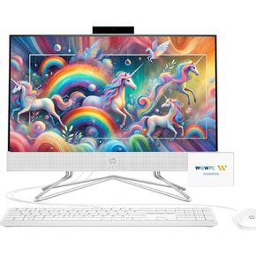 HP All-in-One Desktop Computer, 21.5" 1080P FHD Display, 16GB RAM, 2TB PCIe SSD, Intel Celeron Processor, Webcam, WiFi, HDMI, RJ-45, Wired Keyboard & Mouse, w/WOWPC Bundle, Windows 11 Pro