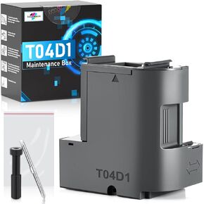 T04D1 Maintenance Box for EcoTank ET-15000 ET-3760 ET-3850 ET-4850 ET-4760 ET-3750, Compatible for Epson T04D1 Maintenance Box ET-3830 ET-3843 ET-5180 ET-3700 ET-5170 ET-5150 ET-3710 Printers